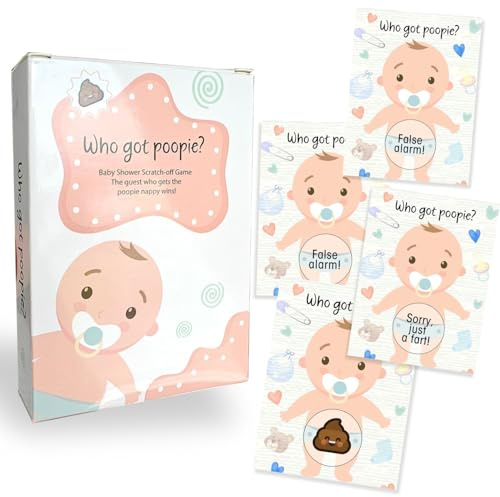 Forever Lily Baby Shower Games, Scratch Off Game, Silly Activity for Ice Breakers, Baby Shower Activity and Idea - 33 Guest Bundle
