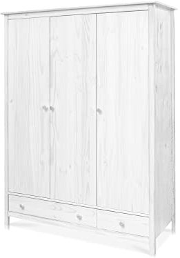 moebel-eins TOBINO Kleiderschrank 3trg, Material Massivholz, Kiefer