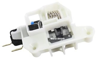Marel Shop® - Elettroserratura Interruttore Blocco Porta Gruppo Chiusura per Lavastoviglie compatibile con Candy Hoover Zerowatt per Modelli : CD1120 - CDF322AX - CDF322A - CDF315X