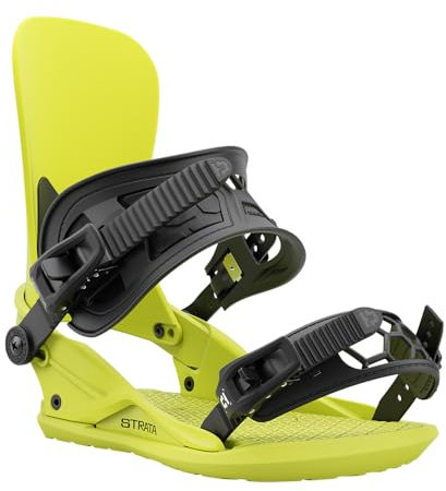 Union Strata - Fijaciones para tabla de snowboard, talla M de EE. UU. para hombre 8-10, verde ácido