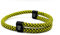 Unisex Adjustable Rope Bracelet - Durable Waterproof Surfer Fashion Bracelet for Men - Handmade Paracord Bracelets - Survival Adjustable Bracelet - Bracelets for men and Women (Yellow & Black)