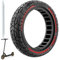 OUXI 8,5 Zoll E-Scooter Off-Road Reifen für Xiaomi Pro 2/M365 / M365 Pro/1S /3/3 Lite/Essential und alle 8,5 Zoll Scooter Reifen,Rutschfest,Pannensicher,Solide 8,5 Zoll vorne/hinten(Rot 1Stück)