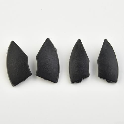 Zilimontt 4 coperture nere per pulsante radio per Fiat 500, copertura per pulsante radio, modanature e rimozione del rivestimento