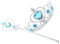 Wedhapy Täuschen Sie Prinzessin Toy Crown und Zauberstab Set Princess Outfit Tiara und Zauberstab Set