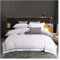 Weißes, gebürstetes Gefühl, superweich, bequem, 4-teiliges Bettwäscheset for Zuhause, Doppelbett, Queensize-Bett, Kingsize-Bett, 4-teiliges Bettlaken, Bettbezug, Kissenbezüge, Bettwäsche(King size 2.0