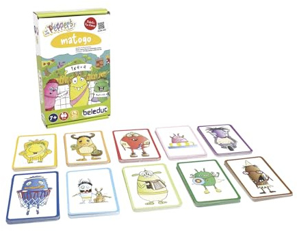 beleduc - Lernspiel Peppers „Matogo“ - Mathematik Kartenspiel Kinder Multiplikation ZR bis 100