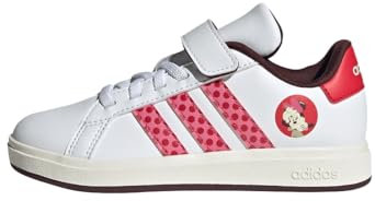 adidas Unisex Kids Disney Minnie Maus Grand Court 2.0 Kids Schuh Cloud White/Pink Fusion/Pure Ruby 35