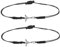 BESPORTBLE Hockey-schmuck Für Männer Und Mädchen 2 Hockey-charm-armbänder Sport-fan-armband Bequem Und Verstellbar