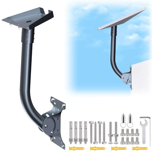 TINMAGI Starlink Gen 3, Kit di Montaggio Regolabile, Compatibile con Adattatore Parabola Piatto Standard Gen 3/V3 Starlink, Supporto a Parete Tetto per Kit Internet Satellite