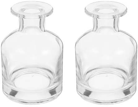 Artibetter Glasöl-Diffusorflaschen 2 Stück Nachfüllbar Für Ätherische Öle Mit Schilfrohr Für Zuhause Büro Und Auto Glatte Glasoberfläche Leicht Zu Reinigen