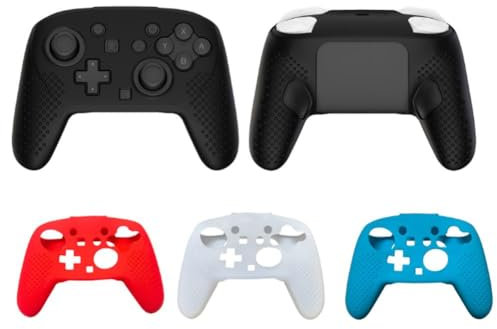 Funda protectora transparente para controlador Switch 2 Pro, funda protectora transparente de cristal duro para Switch 2 Pro, protector de gamepad antideslizante, para accesorios Switch2 Pro (negro)