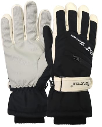 Skihandschuhe Damen,Ski Handschuhe Winter Frauen,Thermo Wasserdichte Extra Warme Touchscreen Security Softshell Wasserdicht Handy Touch ,Thermohandschuhe für Motorrad Mtb Fahrrad ,Skifahrer Geschenk