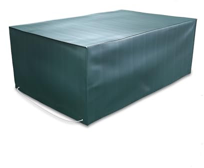 Kronenburg Schutzhülle für Gartenmöbel Winterfest – rechteckig 70x200x160 cm in grün – Schutzhülle wasserdicht für Möbelsets, Sitzgruppen, Sitzgarnituren, Tisch & Stühle