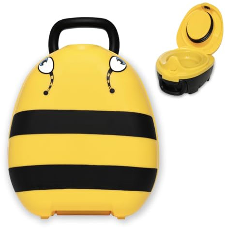 My Carry Potty - Hummel Töpfchen, preisgekrönter tragbarer Toilettensitz für Kleinkinder, den Kinder überall hin mitnehmen können