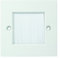 LogiLink Professional CA1070W Wandabdeckung für Kabelausgang oder Eingang, 86x86 mm mit Schutzbürste, Weiss/opulenter Garten, 86x86