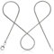 modabilé Schlangenkette Damen Halskette 925er Sterling Silber (50cm 1,2mm breit) Silberkette 925 ohne Anhänger Silberne Kette für Frauen Ketten Kurz