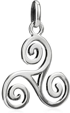 NKlaus Triskel Keltischer Anhänger XXL 17mm Öse 4,8 * 3,2mm 7429