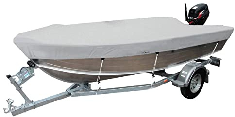 Oceansouth Öffnen Bootsabdeckung (Grau, Länge 4.5m - 4.7m) Boot abdeckplane wasserdicht abdeckplanen Jetski Boat Boots zubehör faltboot hydrofoil kielrollen bootstrailer Boote Yacht Bimini