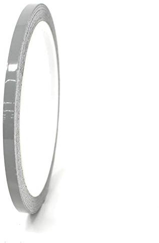 Finest Folia 10 Meter (0,79€/Meter) Zierstreifen Auto Motorrad Boot Modellbau Farbauswahl Dekorstreifen Seitenstreifen Klebestreifen (Mittelgrau Glanz, 4mm Breite)