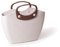 GF Garden for The Living Bag Borsa in plastica, Shopper, con Manici Corti, Colorata, Bianco