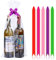 20 Pack 9x20 inches Clear Cellophane Bags Set included 20pcs Basket Bags 20pcs Pull Bow Set Perfect for Valentine's Day Easter Gift, Presents, Wine Bottles, Bridal/Baby Showers, 2Mil Thick