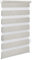 OBdeco Doppelrollo Duo Rollo Klemmfix ohne Bohren B60cm x H220cm(Stoffbreite 56 cm) Leinen für Fenster lichtdurchlässig und verdunkelnd