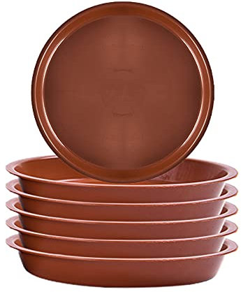 FGYZYP Lot de 6 soucoupes rondes en plastique durable de 10,2 cm, 15,2 cm, 20,3 cm, 25,4 cm, 30,5 cm, pour intérieur et extérieur, accessoire de maison, bureau, balcon, jardin (15,2 cm)