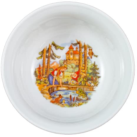 zweckart Kinderschale Müslischale 13,5 cm Porzellan DDR Märchen Froschkönig
