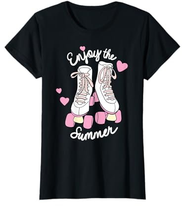 Enjoy the Summer Rollschuh fahren Rollschuhe T-Shirt