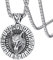 FaithHeart Edelstahl Vikinger Stil Wolfkopf Anhänger mit Rune Symbol Punk Vintage Wolfkopf Halskette mit Rune Wikinger Amulett für Freunden Ehemann
