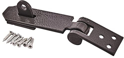 Jazooli Heavy Duty Hasp & Staple Door Shed Garage Gate Strong Lock Padlock Latch - 90x30mm