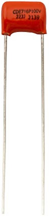 CDE Sprague Orange Drop Tone Kondensator Polypropylen 716P 100V 0,022uF für E-Gitarre und Bass