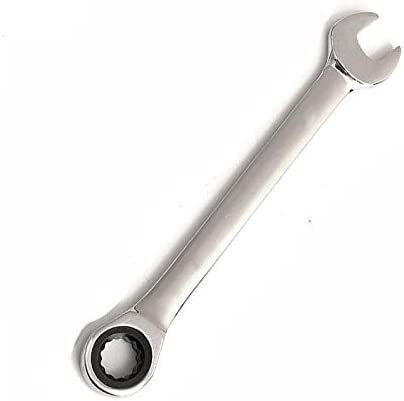 SKUZA Ringschlüssel, Ringmaulschlüssel 10/13/17 mm Ratschenschlüssel Doppelflachkopf Metrisches Zahnrad Offenes Ende & Ringschlüsselwerkzeug (10 mm)