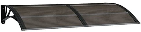 Tidyard Auvent de Porte Auvent Marquise D'entrée Abri Auvent Porte D'entrée Noir 150x80 cm Polycarbonate