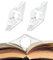 2 Pcs Buch Seitenhalter, Transparent Thumb Book Page Holder, Reading Accessories, Transparent Book Page Holder for Books, Gifts for Readers, Gift for Book Lovers, Gift for Bookworms