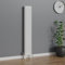 WarmeHaus Traditional Radiator 1800x290mm White Vertical 4 Column Cast Iron Radiators Central Heating Heater Rads