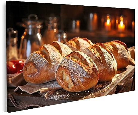 islandburner Bild auf Leinwand Frisches Brot aus Bäckerei Bilder Wandbilder Poster JDXN-1K