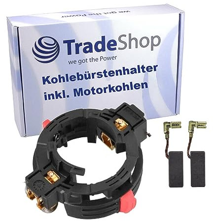 Trade-Shop Motorkohlenhalter/Kohlebürstenhalter inkl. Motorkohlen kompatibel mit Bosch Bohrhammer Bohrmaschine Stemmhammer wie GBH 2-22, GBH 2-26