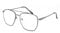 tide Optical BlauLicht blockiert Computer Lesebrille aus Metall, Metallgestell Nerd Platz Augenschutz Video Eyeglasses Anti Blendung Damen Herren (Grau，+2.0)