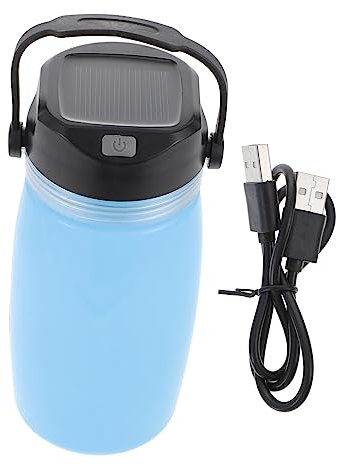 Amosfun Rechargeable Kettle Solar Camping Kettle Led Night Light Lightweight for Travel and Camping