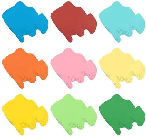 72 Stück Fischausschnitte, 15,3 x 13 cm Bunt Fisch Papier Ausschnitte Meeresfisch-Ausschnitte Pinnwand-Dekorationen für Klassenzimmer Pinnwand-Papierhandwerk für Schule Klassenzimmer