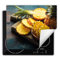 DarHaus Tapis protection plaque induction 60x52 cm Protege plaque tapis pour induction - ananas - bois