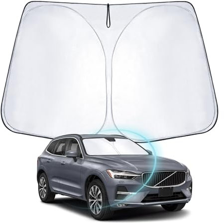 WEIPIN Parasol Compatible con Vol-Vo XC60 2018-2025 Parasol de Coche para Parabrisas Delantero para XC60 2024 Accessori con refrigeración Anti UV, protección Interior