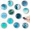 Kühlschrankmagnete, 12 Stück Kühlschrank Magnet, Magnete für Magnettafel für Kühlschrank, Whiteboard, Pinnwand, Küche, Kinder und Erwachsene Geschenk (Ozean)