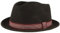 Breiter Rollbarer Filzhut Diamond Wollhut Wasserabweisend Pork Pie Hut knautschbar Schwarz Bordeaux M