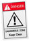 JECOMPRIS Panneau D'Avertissement Zone Dangereuse Panneau D'Avertissement Zone Dangereuse Garder Le Signe Clair Signe De Danger Machines Panneau De Zone Dangereuse Signe De Zone Dangereuse