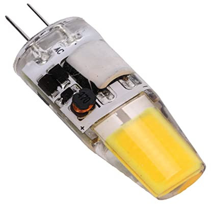 Spacnana 5W COB G4 LED Glühbirne 600LM Silikon Kronleuchter Deckenleuchte AC DC 12V 4,2 1,3cm 50000H für Kronleuchter Deckenlampen (#13)