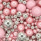 A Pinch Of - Pearls Mix - Twinkle Pink Cake Topper Sprinkles - 30g Edible Shimmer Ball Cupcake Decorations - Weddings, Christenings & Valentines