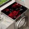 Odot Tapis de Protection pour Dessus de Machine à Laver, Antidérapant Housse de Machine à Laver pour Machine à Laver ou Sèche-Linge Buanderie Réfrigérateur Cuisine (Rose Rouge,40x50cm)