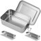 ZHYLUO Lunch Box Inox,1400 ml Boite Gouter Inox, Boite Alimentaire Inox avec 2 compartiments amovibles, adaptée au bureau, à l'école, au camping, aux enfants et aux adultes